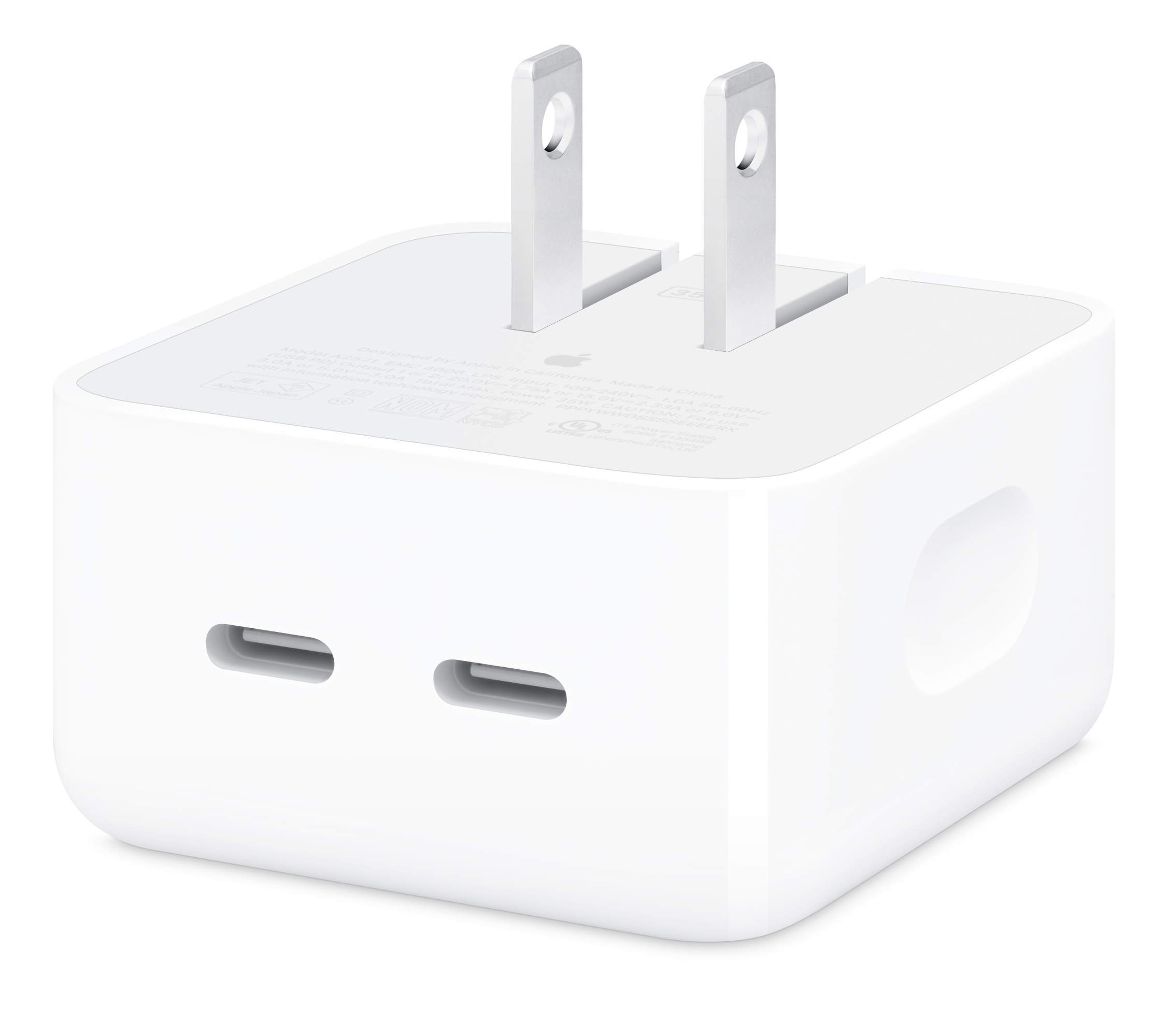 35W Dual USB-C Port Compact Power Adapterr